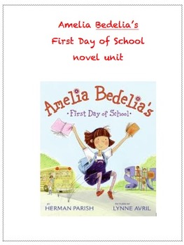 Preview of Amelia Bedelia's first day of school writing activity