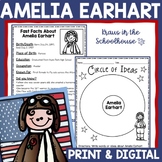 Amelia Earhart Biography Activities | Easel Activity Dista