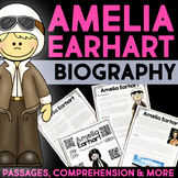 Amelia Earhart Reading Passage Biography Research Activiti