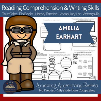 Preview of Amelia Earhart - Book Companion Lesson Packet