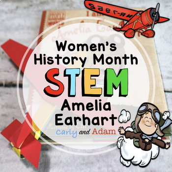Preview of Amelia Earhart Build an Airplane READ ALOUD STEM™ Activity
