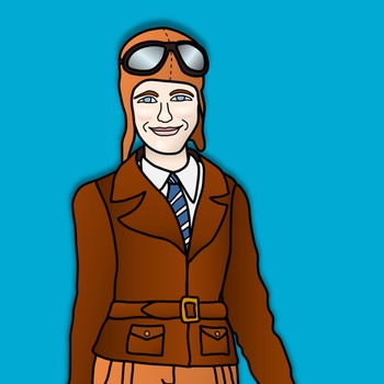 Amelia Earhart Clipart and Paper Dolls by Teacher's Palette | TpT