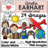 Amelia Earhart Clipart by Clipart That Cares