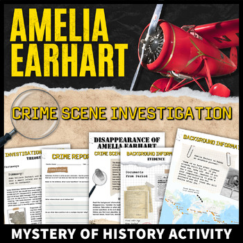 Preview of Amelia Earhart Disappearance Activity CSI Mystery of Women's History Analysis