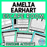 Amelia Earhart Escape Room Stations - Reading Comprehensio