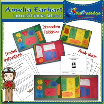 Preview of Amelia Earhart Lapbook / Interactive Notebook