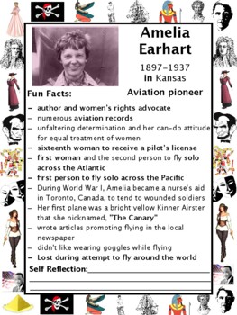 Preview of Amelia Earhart PACKET & ACTIVITIES, Important Historical Figures Series