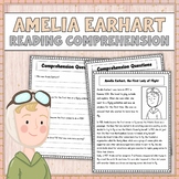 Amelia Earhart Reading Comprehension Passage | Women's His
