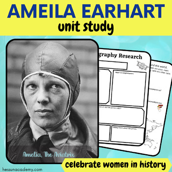 Preview of Amelia Earhart Unit Study - Women in History Lessons