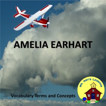 Preview of Amelia Earhart PowerPoint presentation_  a short synopsis of her life