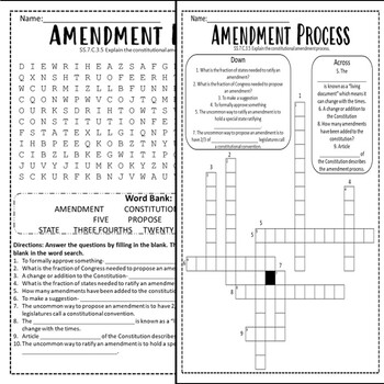 7th Amendment Crosswords! - WordMint