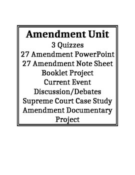 Preview of Amendment Bundled Unit