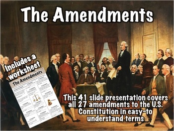 PPT - 27 AMENDMENTS TO THE CONSTITUTION PowerPoint Presentation, free  download - ID:4686135