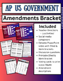 Amendments Bracket Activities for AP/Honors/Civics/US Hist