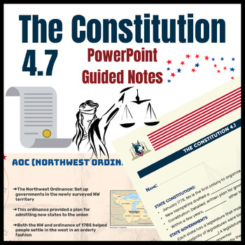 Preview of Amendments: Civil War, Suffrage, Civil Rights | Guided Notes & PowerPoint