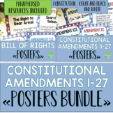 Amendments of the Constitution Paraphrased Posters BUNDLE