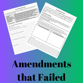 Amendments that Failed