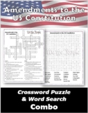 Amendments to the Constitution Crossword Puzzle & Word Sea