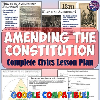Preview of Amendments to the Constitution Lesson