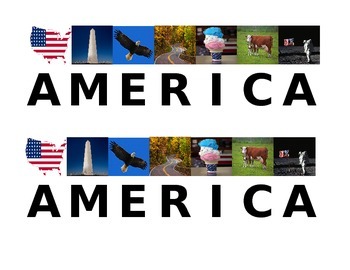 Preview of America Acrostic pictures
