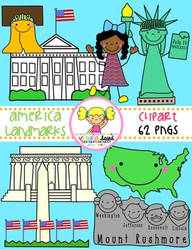 Preview of America Landmarks Clipart