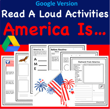 Preview of America Is US Book Activities for Google Classroom FREE