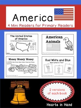 Preview of America Mini Readers For Primary Readers (K-2)
