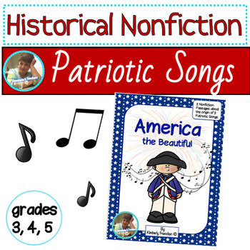 Preview of America: Practice Non-Fiction Reading Skills with the history of Patriotic Songs