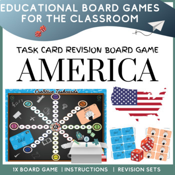 Preview of America U.S Printable Themed Board Game