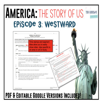 America: Story of US Episode 3: Westward Worksheet Google Doc