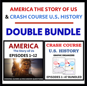 Preview of America, The Story of Us & Crash Course U.S. History - DOUBLE BUNDLE