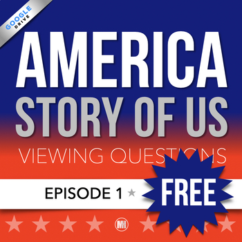Preview of America The Story of Us Episode 1 REBELS • Free Viewing Guide Worksheet Sampler