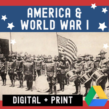 Preview of America in WWI - Digital Notebook -  US History or APUSH - World War I
