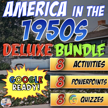 Preview of America in the 1950s | Digital Learning | Deluxe Bundle