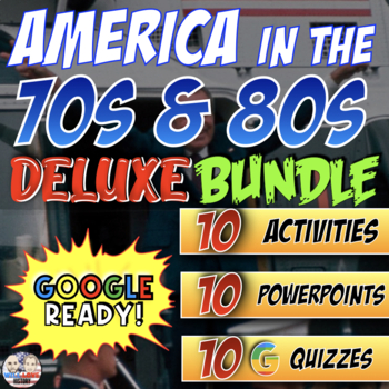 Preview of America in the 1970s and 1980s Digital Learning Deluxe Bundle