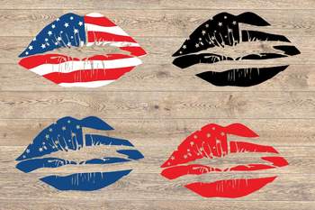 Download America Lips Svg 4th Of July Svg Silhouette Svg Clipart Quote Shirt 81sv