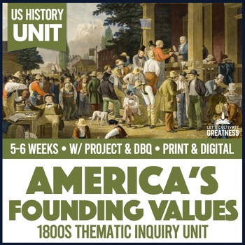 Preview of America's Foundation Thematic PBL Unit Print & Digital