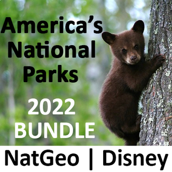 Preview of America's National Parks Movie Guide BUNDLE Episodes 1-5 Worksheet | 2022 DISNEY