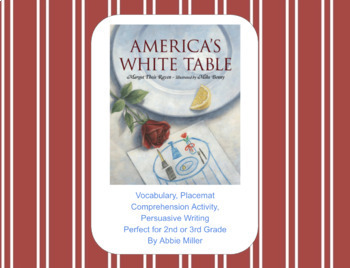 Preview of America's White Table Printable Activities (Veteran's Day)