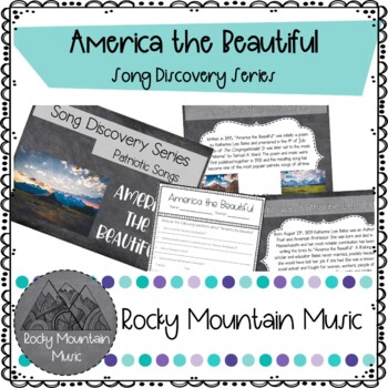 Preview of America the Beautiful Song Discovery Series