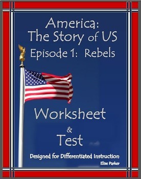 Preview of DISTANCE LEARNING America the Story of US Episode 1 Quiz and Worksheet: Rebels