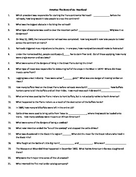 Story Of Us Heartland Worksheets Teaching Resources Tpt