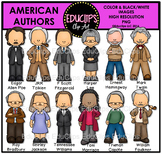 American Authors Clip Art Bundle {Educlips Clipart}