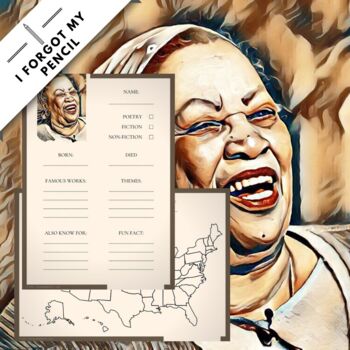 Preview of Toni Morrison · U.S. Authors · Research Template