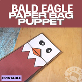 American Bald Eagle Paper Bag Puppet Craft - Activity - Me