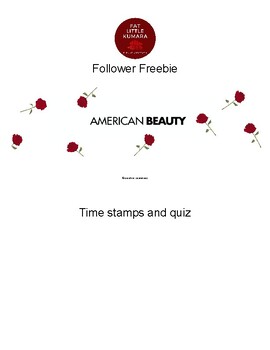 Preview of American Beauty 3 lesson freebie!
