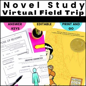 Preview of American Born Chinese Novel Study/Ellis Island Virtual Field Trip BUNDLE