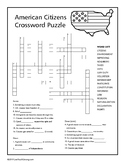 American Citizen Crossword Puzzle