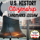 American Landmarks Jigsaw Activity - US History