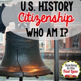 American Citizenship Who Am I Activity - US History